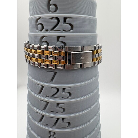 Vintage Bulova 98P04 Two-Tone Diamond Dial Ladies Watch - New Battery Fitted main image 9